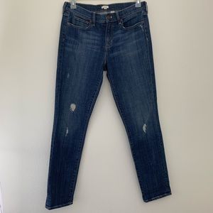 J Crew Stretch Distressed Ripped Jeans
